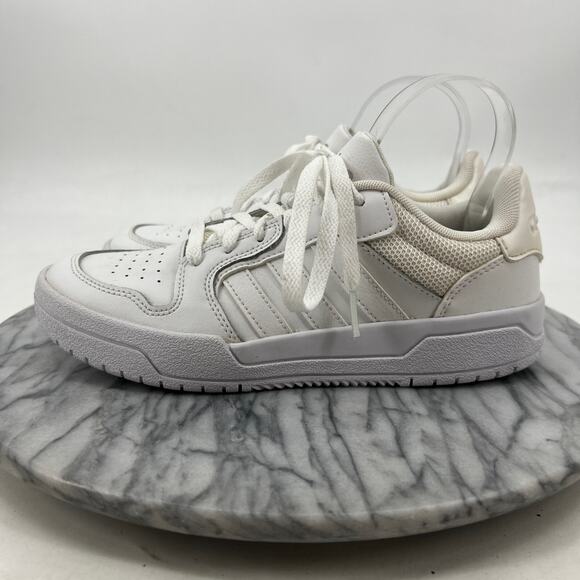 Reebok Womens 6 Shoe Cloud White Leather Entrap Low Top Athletic Sneakers EG4329 - Picture 4 of 12